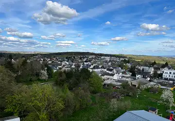Das Dorf Kurtscheid von oben.
